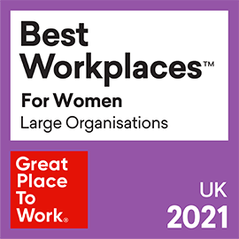 Fisher Investments UK certified as 2021 UK’s Best Workplaces™ for Women for 2021 by Great Place to Work® UK.