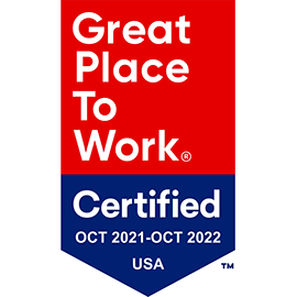 Fisher Investments certified as a Great Place to Work for 2017-2021 by Great Places to Work.